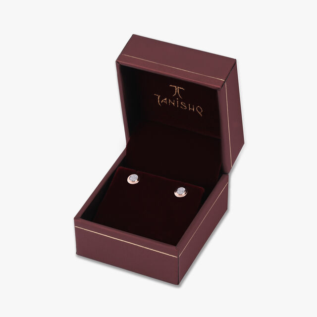 Halo Hush Diamond Stud Earrings