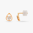 Floral Grace Diamond Stud Earrings 2