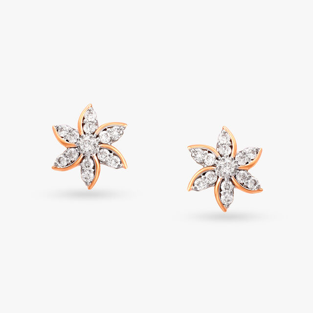 Starry Night Diamond Stud Earrings 