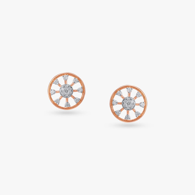 Eternal Orbit Diamond Stud Earrings 