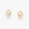 Dainty Dazzle Diamond Stud Earrings 