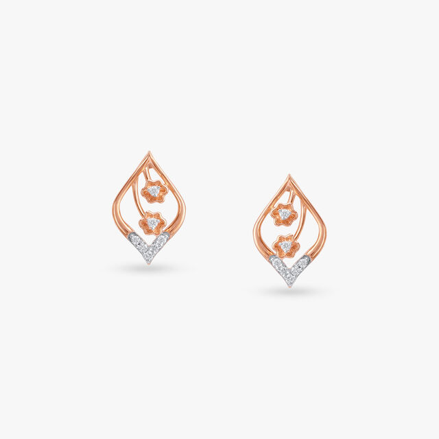 Twilight Buds Diamond Stud Earrings 