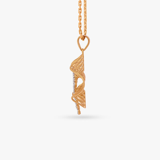 Contemporary Diamond Pendant and Earrings Set 5