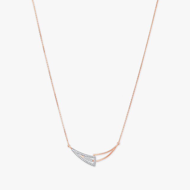 Sculpted Edge Diamond Necklace Set 2