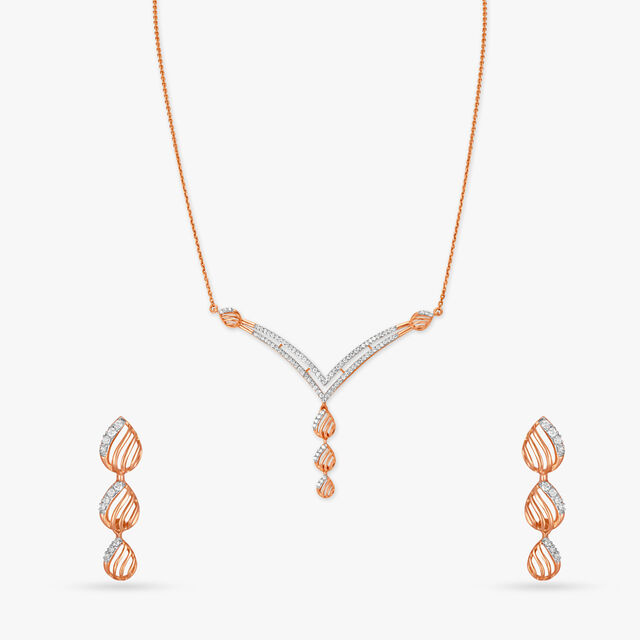 Delicate Diamond Necklace Set 3