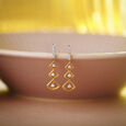 Contemporary Chic Diamond Drop Earrings in 18K Rose Gold for Women 
