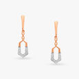 Modern Geometric Gold Danglers 
