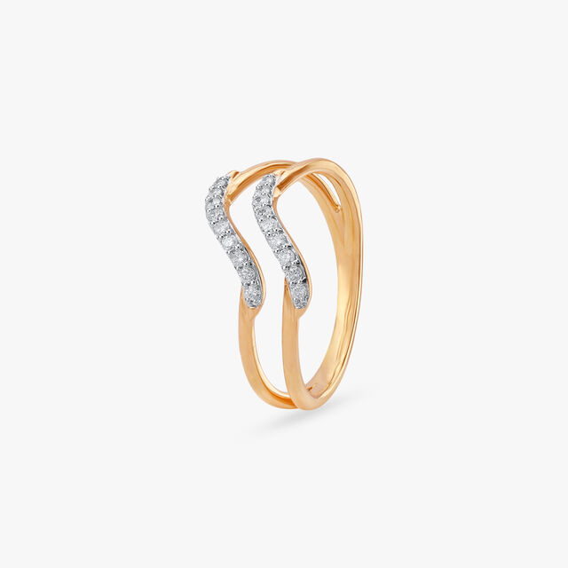 Twined Gleam Diamond Ring