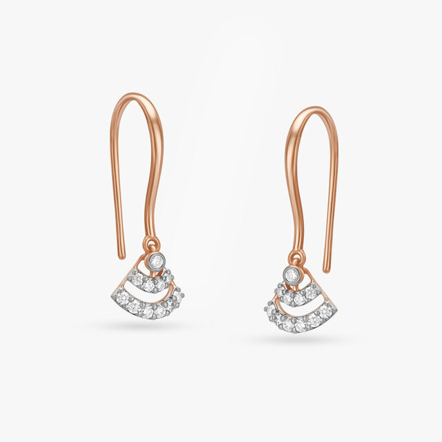 Shimmering Diamond Hoop Earrings,,hi-res 3