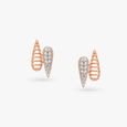 Sculpted Elegance Leaf Studs 