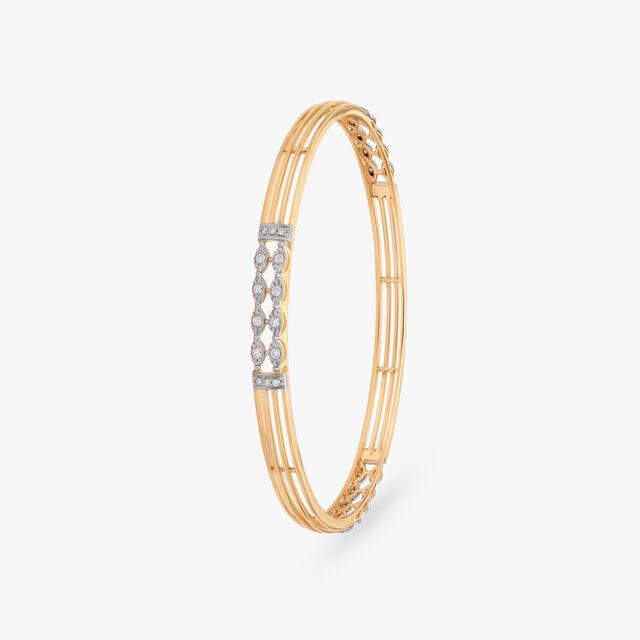 Fours A Band Diamond Bangle 2