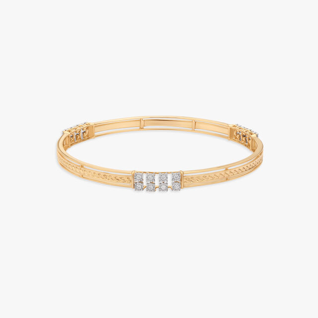 Braided Beauty Diamond Bangle 
