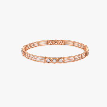Alternating Radiance Diamond Bangle