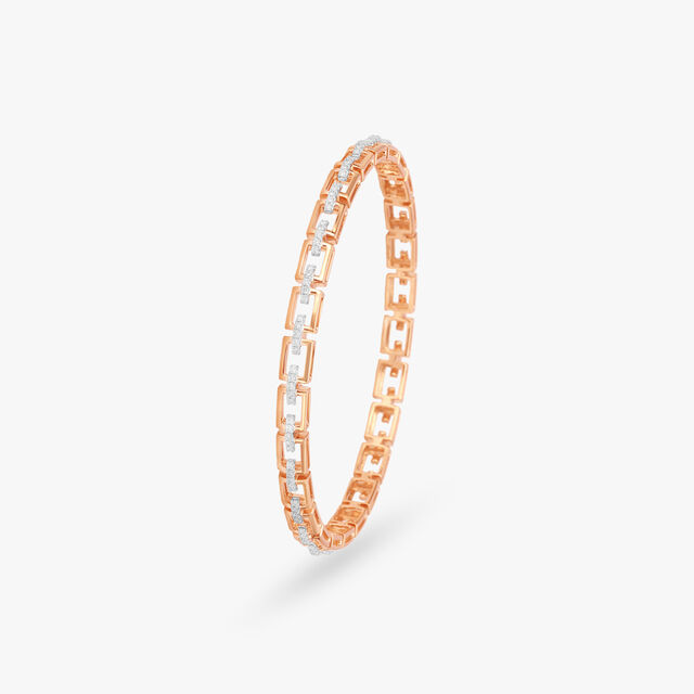 Geometric Diamond Bangle 2