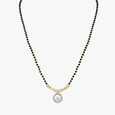 Sleek Floral Diamond Mangalsutra 4