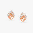Dancing Peacock Diamond Pendant and Earrings Set 4
