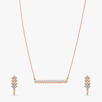 Petit Four Diamond Necklace Set