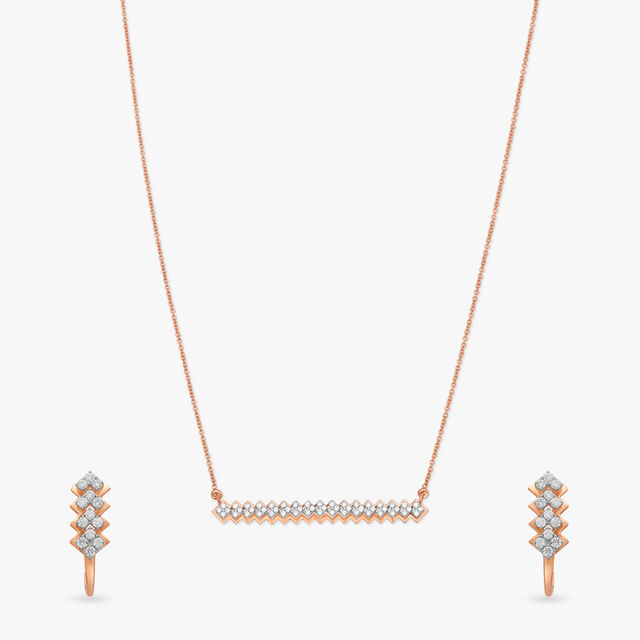 Petit Four Diamond Necklace Set 