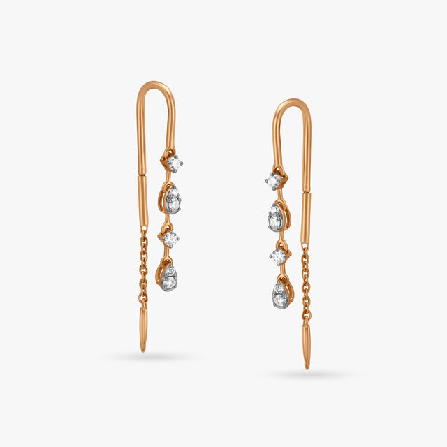 Sleek Sui Dhaaga Drop Earrings 