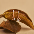 Sparkle of Heart Diamond Drop Earrings 