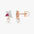Ethereal Pearl and Diamond Drop Earrings 2