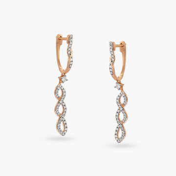 Style Is My DNA Diamond Hoop Earrings