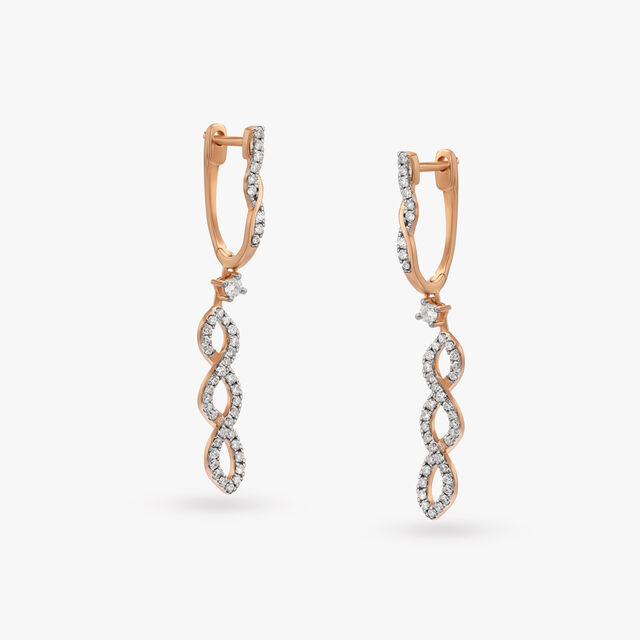 Style Is My DNA Diamond Hoop Earrings 