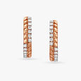 Tanishq Rose Gold & Diamond Stud Earrings for Women 3