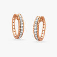 Tanishq Rose Gold & Diamond Stud Earrings for Women 3
