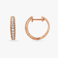 Tanishq Rose Gold & Diamond Stud Earrings for Women 2