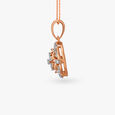 Floral Radiance Diamond Pendant 2