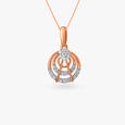 Abstact Floral Diamond Pendant,,hi-res 