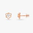 Diamond Petal Stud Earrings 2