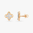 Delightful Floral Diamond Stud Earrings 2