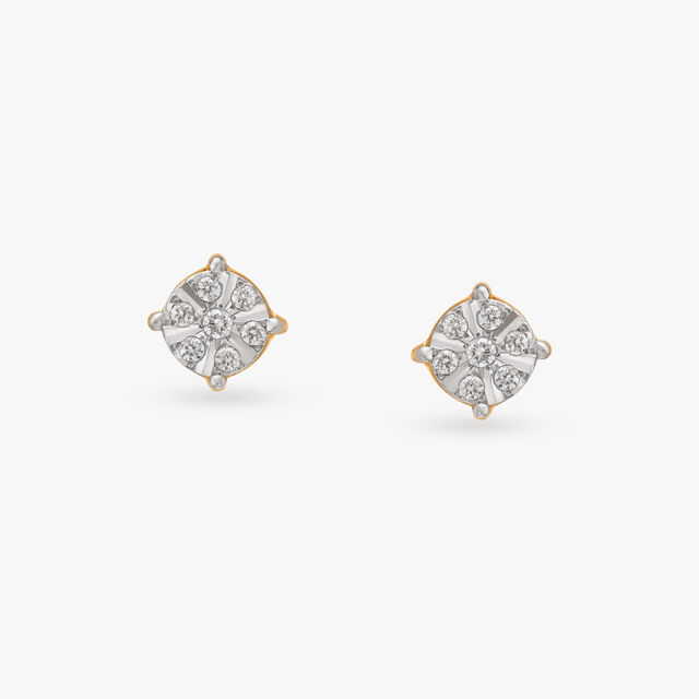 Effortless Elegance Diamond Stud Earrings 