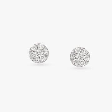 Sunburst Diamond Stud Earrings