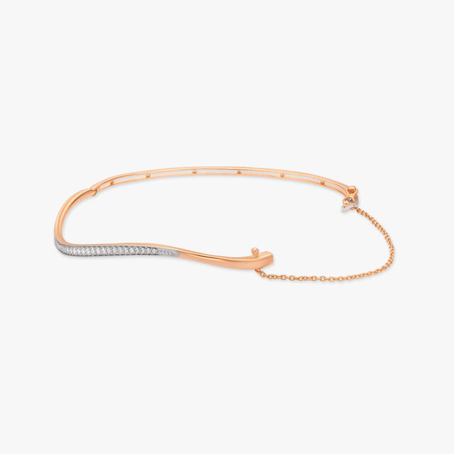 Wave of Wonder Diamond Bangle 2