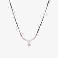 Sunbeam Curve Diamond Mangalsutra 