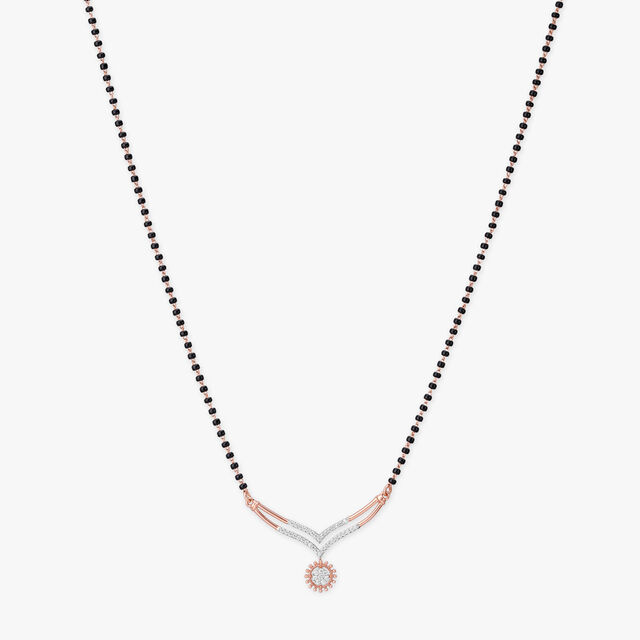 Sunbeam Curve Diamond Mangalsutra 2