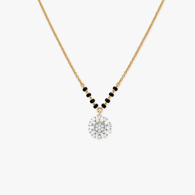 Timeless Floral Diamond Mangalsutra,,hi-res 3
