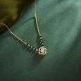 Geometric Diamond Mangalsutra,,hi-res 