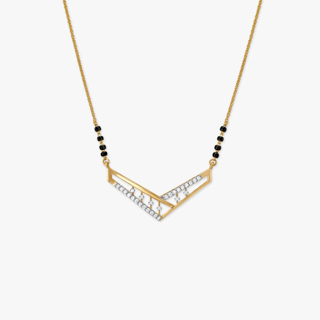 Sleek Diamond Mangalsutra 3