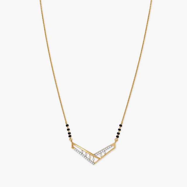 Sleek Diamond Mangalsutra 3