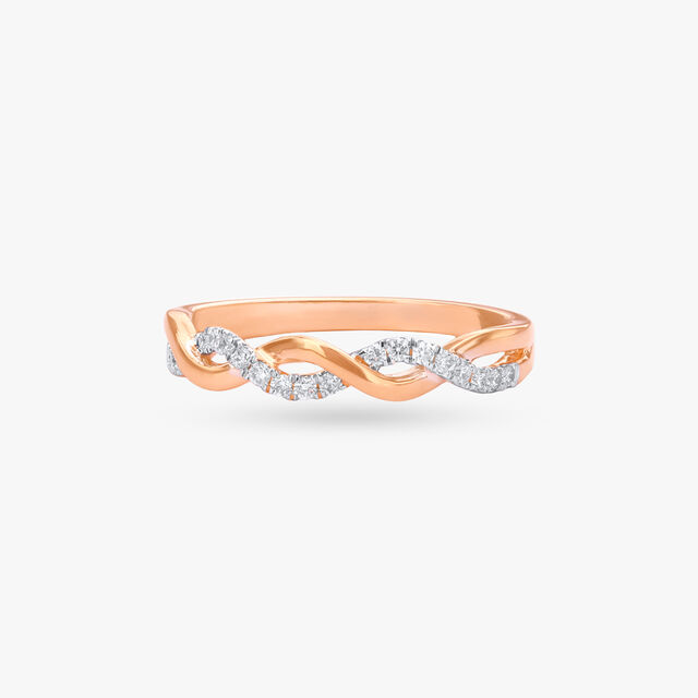Woven Sparkle Diamond Ring