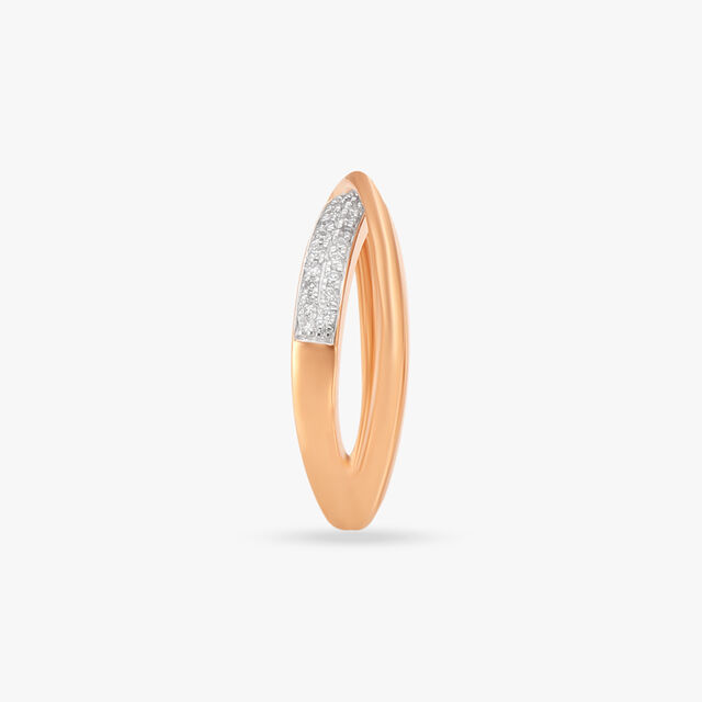 Interlock Diamond Finger Ring