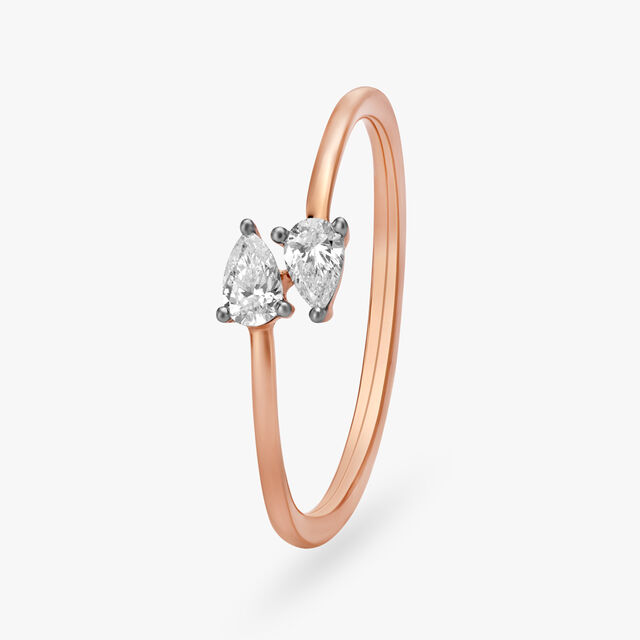 Dainty Overlap Diamond Ring