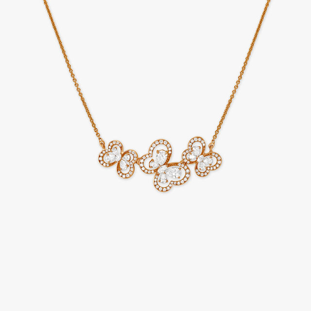 Fluttering Butterfly Diamond Necklace