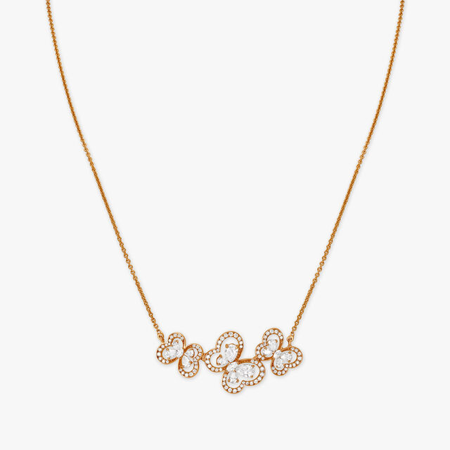 Fluttering Butterfly Diamond Necklace
