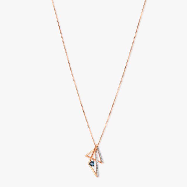 Fiery Sparkling Gemstone Pendant Set With Chain 2
