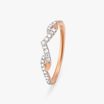 Wavy Vanki Diamond Finger Ring